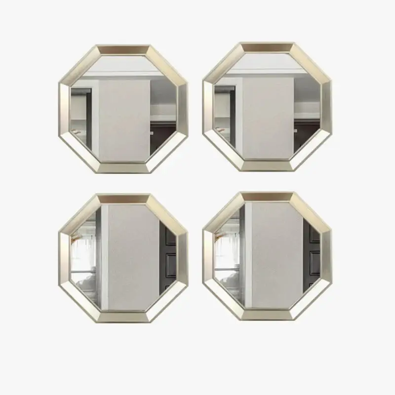 Hexagonal metal decorative mirrors for aesthetic decoration Offre Du Jour