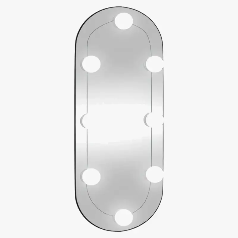 Top Vente Oval wall mirror with led lights for interior decoration