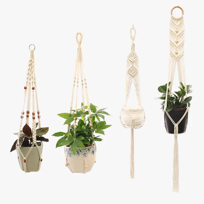 Macrame hanging baskets for decorative plants to hang Seulement Aujourd'hui