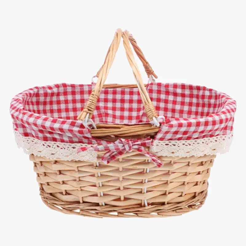 Decorative and practical wicker picnic storage baskets Offre Du Jour