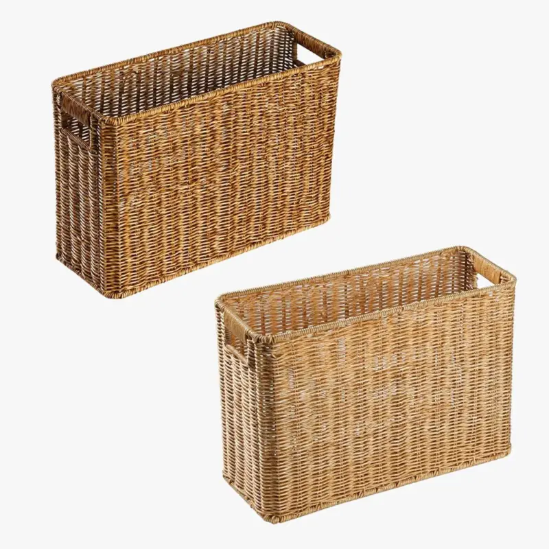 Satisfait Ou Remboursé Decorative organizer for magazine and newspaper baskets