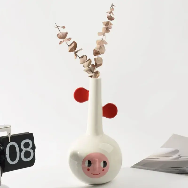 Pas Cher Nordic design ceramic vase for dried flowers interior decoration