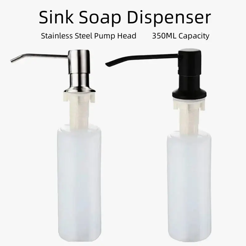 Nouveauté 350ml stainless steel liquid soap dispenser for kitchen