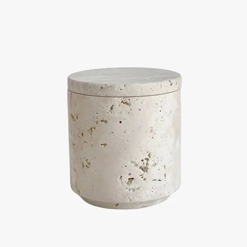 Natural marble storage tank for candles decorative accessories Commander Vite