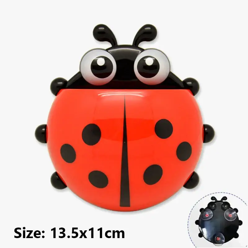 Offre Du Jour Set of 2 cute ladybird toothbrush holders for children