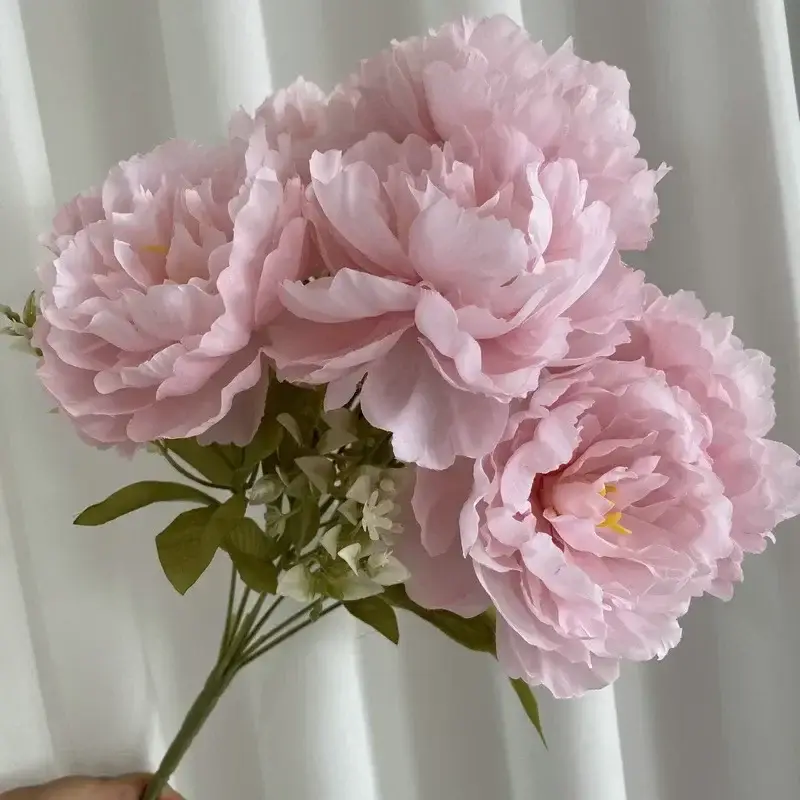 Bouquet of seven silk peonies for home and wedding decoration Seulement Aujourd'hui