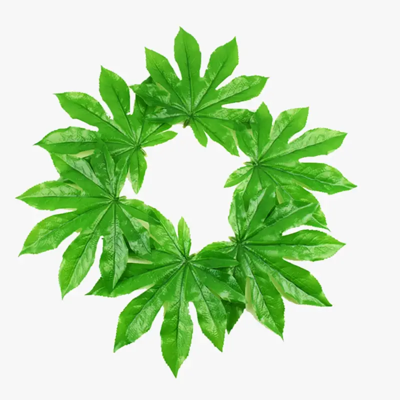 Offre Exclusive Set of realistic artificial tropical plastic plants for decoration
