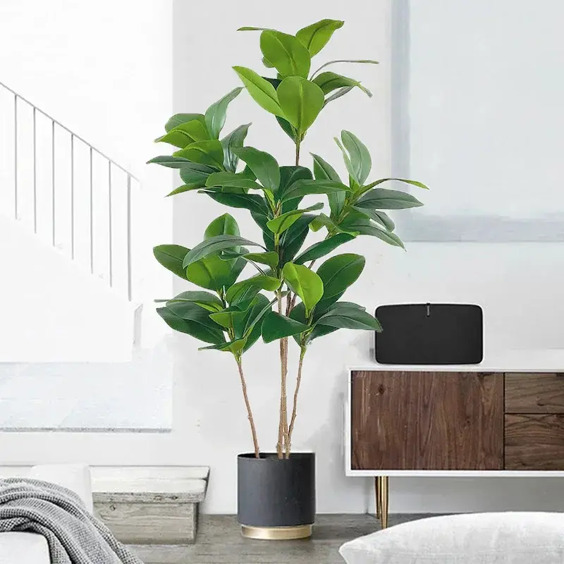 Retour Gratuit Artificial magnolia ficus decorative plant for indoor and outdoor