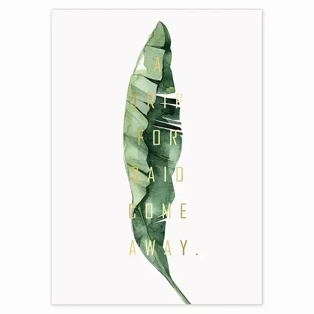 Jusqu'à Épuisement Des Stocks Modern tropical plant scandinavian wall art interior decoration