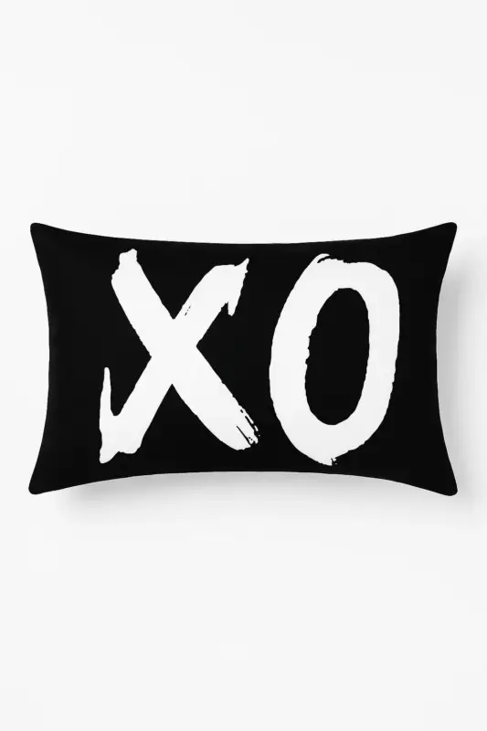 Expédié Aujourd'hui Black and white marble geometric cushion cover 30 x 50 cm