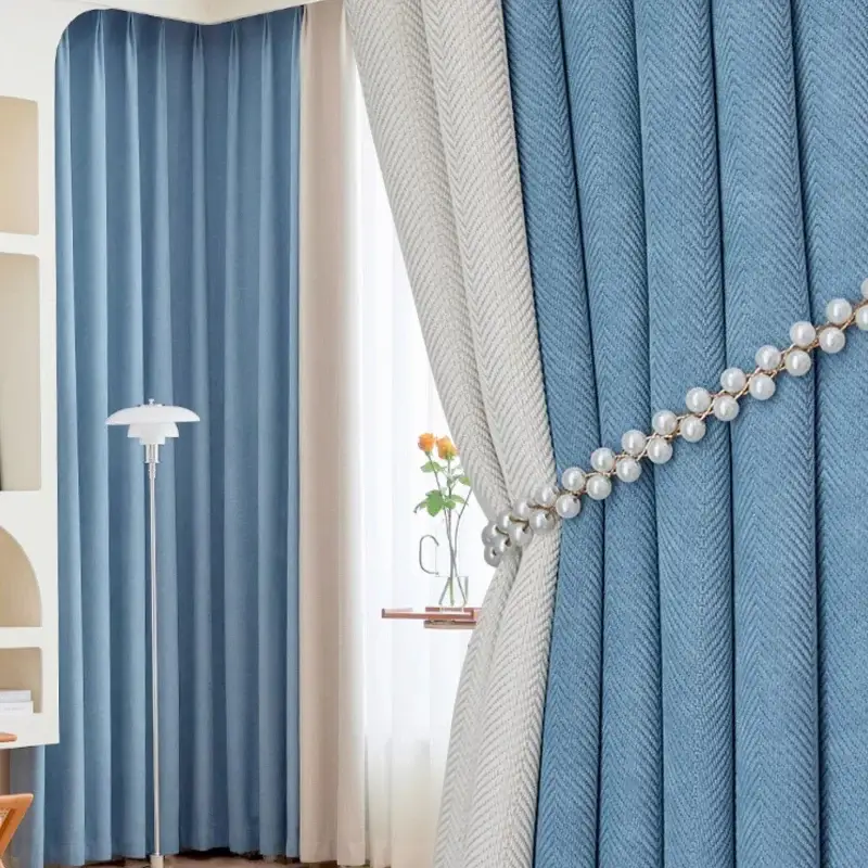 Offre Du Jour Modern pleated blackout curtain for living room or bedroom window