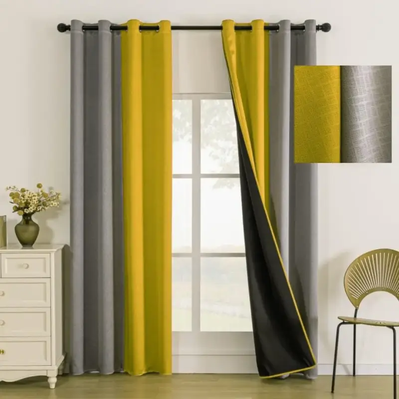 Custom made extra tall blackout curtain for living room Prix Bas