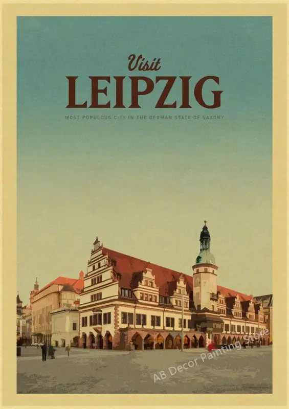 Retro travel poster for travel enthusiasts Authentique