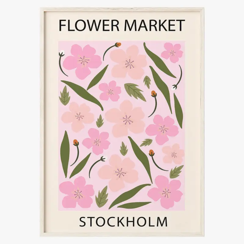 Nouvelle Collection Abstract flower poster nordic style wall art