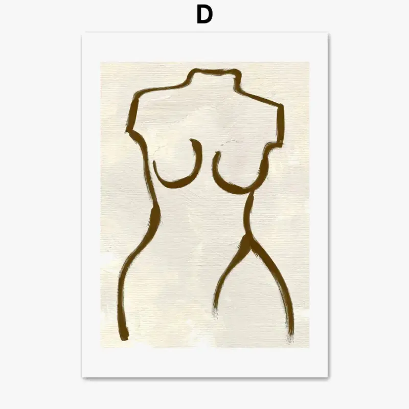Vintage abstract poster inspired by picasso and matisse for interio... Marque