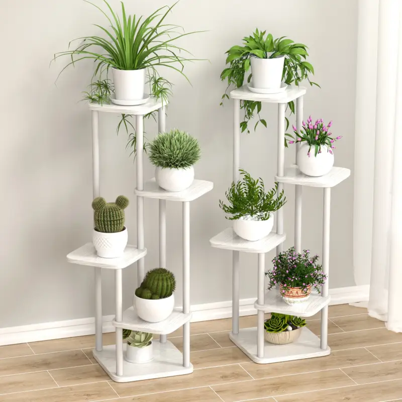 Seulement Aujourd'hui Multi-tiered wooden plant and flower stand