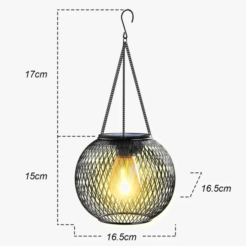 Solar led lantern with light sensor for outdoor garden Top Vente