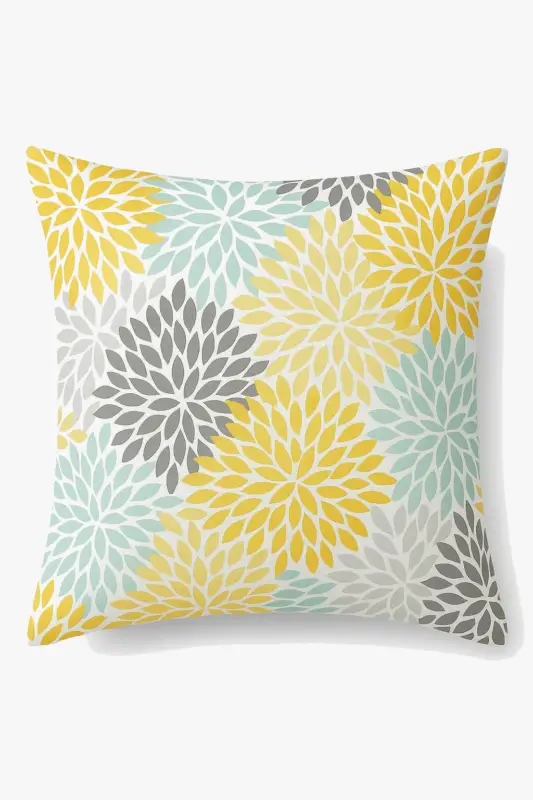 Remise Yellow square cushion cover for interior decor