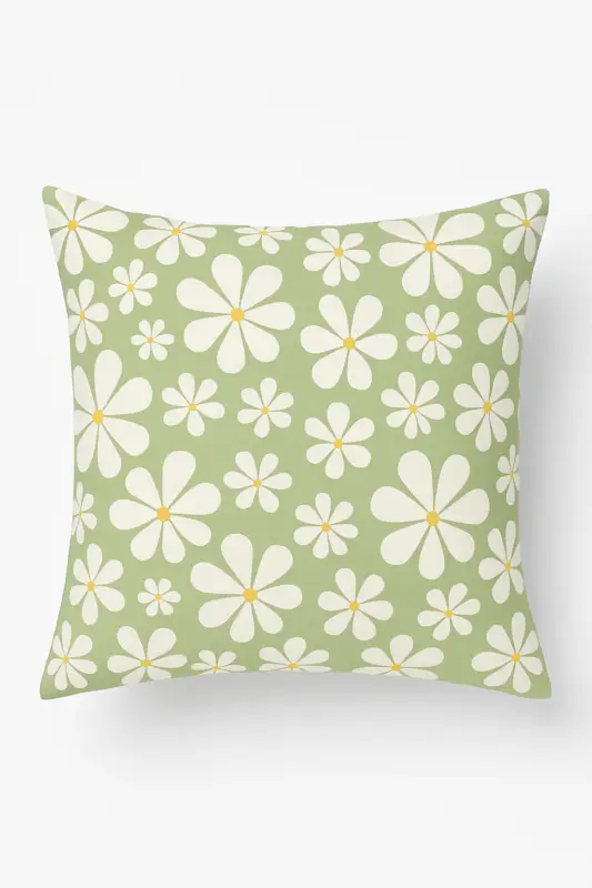 Green geometric cushion cover for sofa decoration Offre Spéciale