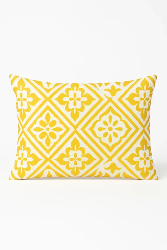 Rectangular cushion cover with colourful geometric pattern 30 x 50 cm Usine Directe