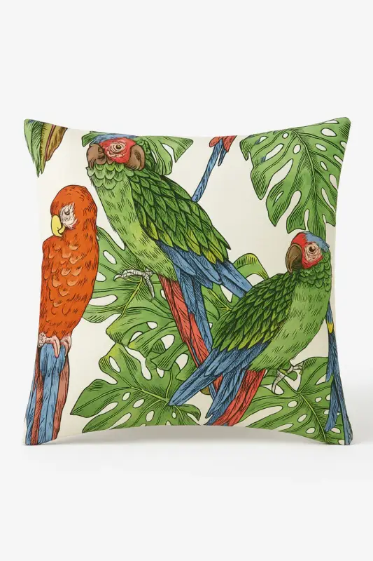 Prix Promo Tropical parrot motif cushion cover for living room or sofa