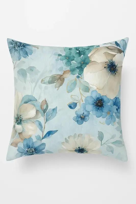 Floral ginkgo leaf cushion cover Nouvel Arrivage