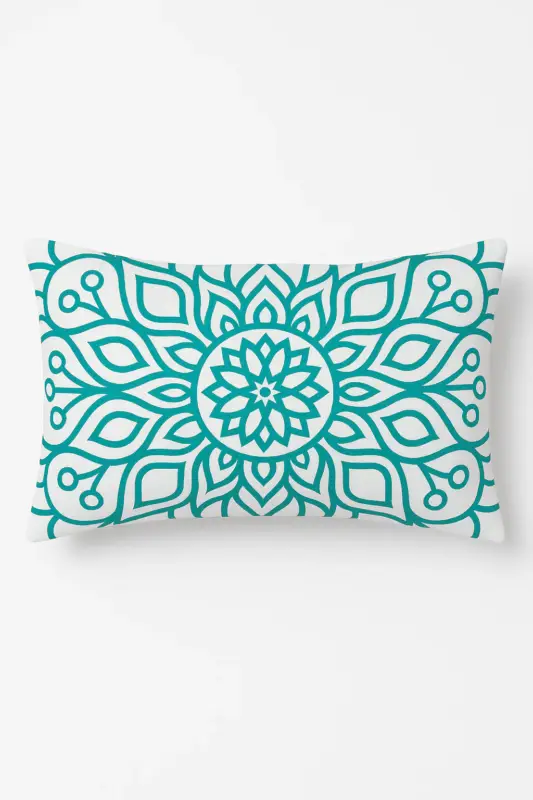 Housse de coussin rectangulaire motif mandala géométrique 30 x 50 cm Meilleur Choix