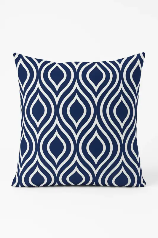 Navy blue geometric cushion decorative pillow cover for sofa Quantité Limitée