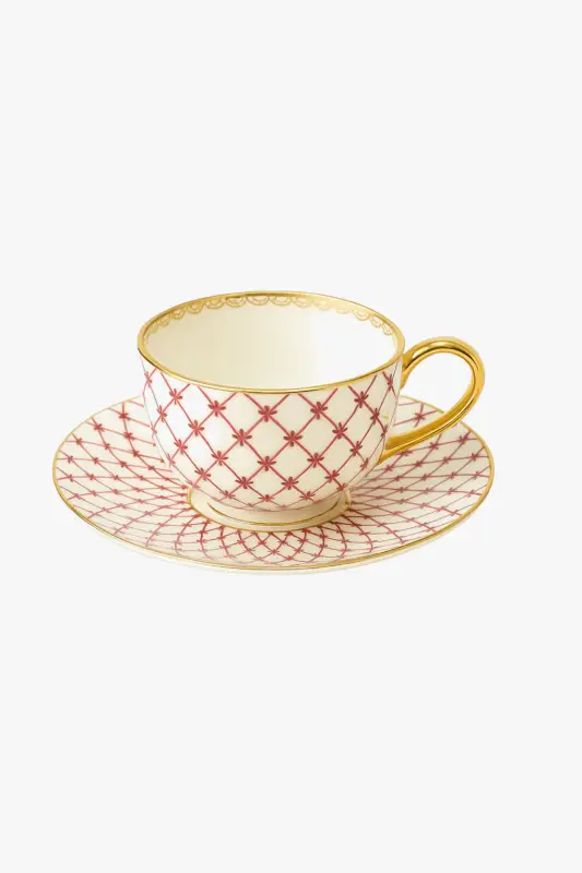 Haute Qualité Nordic style porcelain coffee cup with gold handle