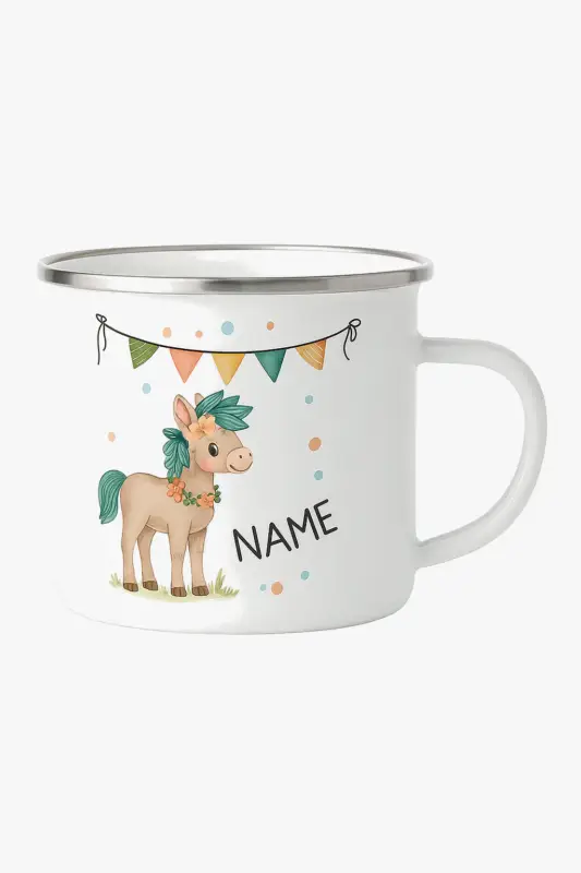 Commander Vite Personalised children's mug cartoon animal with name