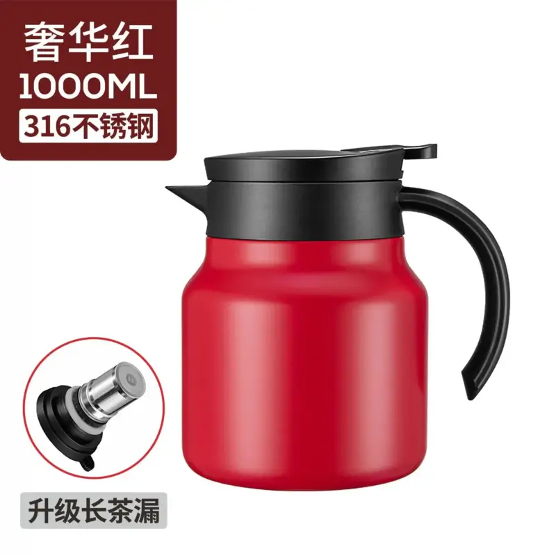 Stainless steel insulated teapot with infuser and large capacity Seulement Aujourd'hui