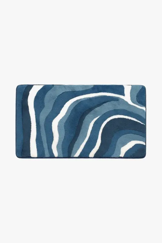 Meilleure Vente Nordic striped absorbent non-slip suede bath mat