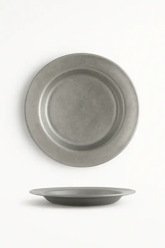Soldes Nordic vintage stainless steel dinner plates for steak and dessert