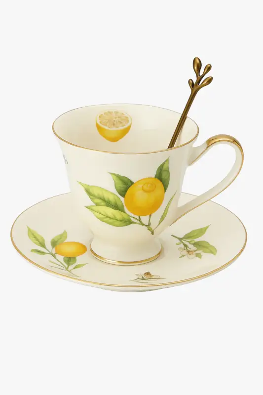 Jusqu'à Épuisement Des Stocks Tasse ceramique style europeen motif citron