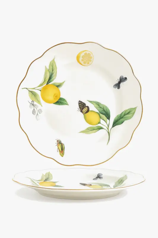 Offre Limitée Elegant european-style lemon ceramic plate