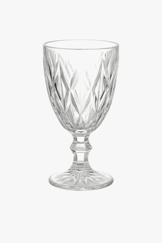 Offre Limitée Thick embossed retro european wine glass