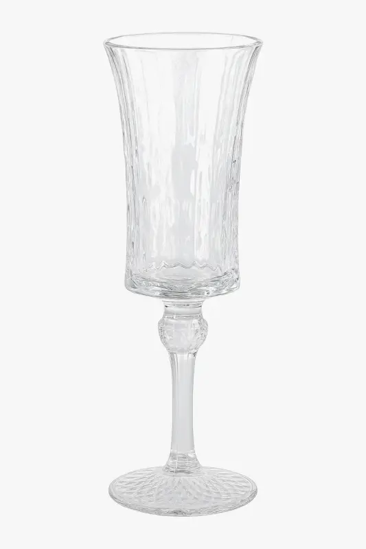 Retro striped crystal champagne glasses for multiple drinks Promotion Saisonnière