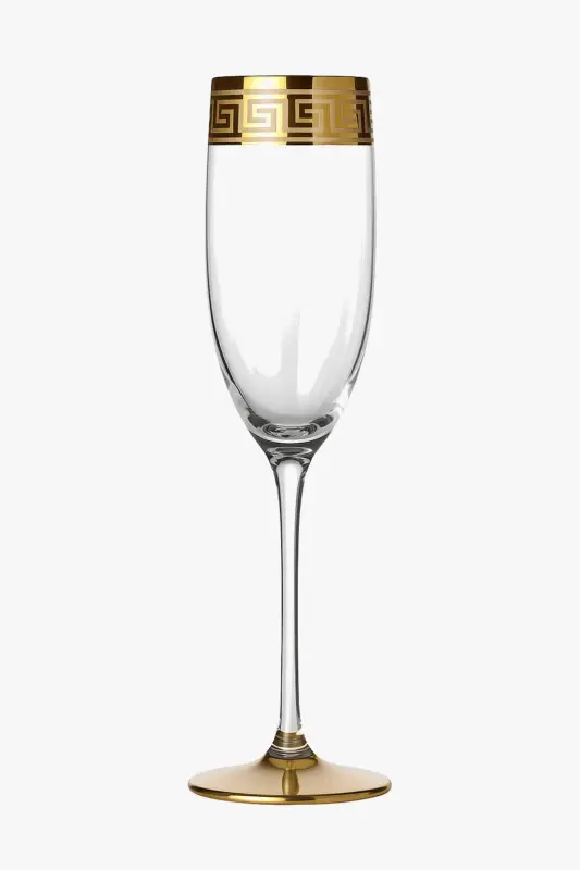 European style crystal glass with silver rim for champagne and wine Achetez Aujourd'hui