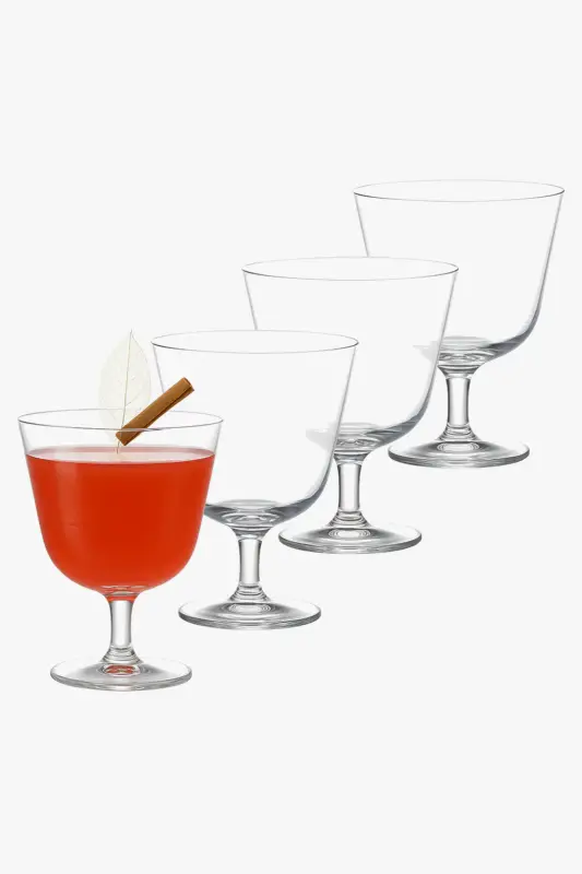 Set of 4 elegant martini cocktail glasses 260 ml Bon Plan