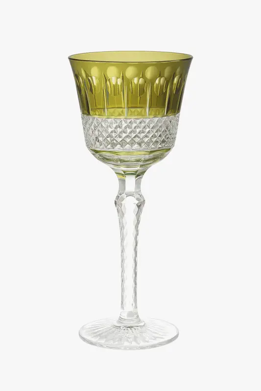 Engraved antique style wine glasses with decorative stem Bon Marché