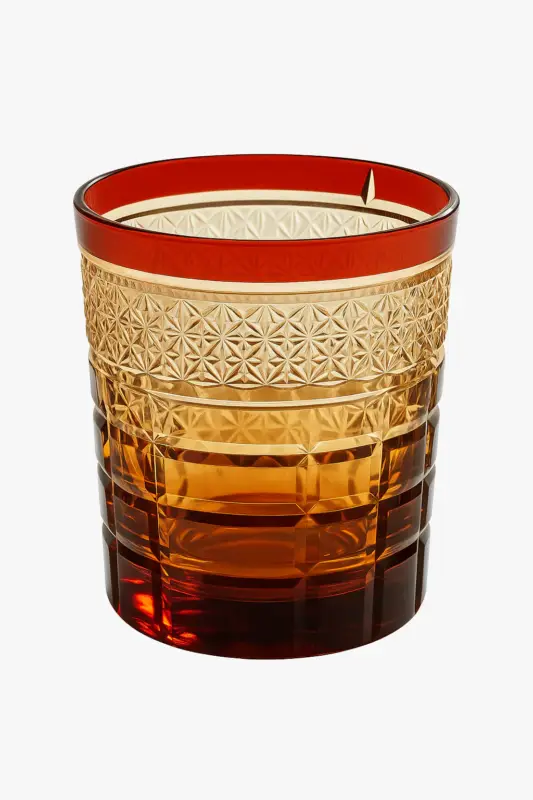 Satisfait Ou Remboursé Hand-engraved edo kiriko japanese style whisky glass