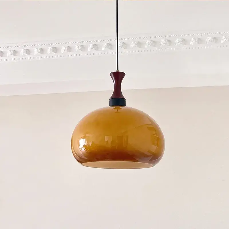 Nouvel Arrivage Bauhaus chandelier medieval japanese retro glass living room bedroo...