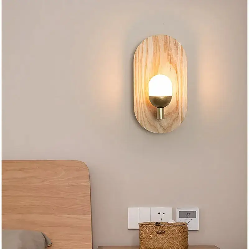 Offre Exclusive Nordic decorative led wooden wall light