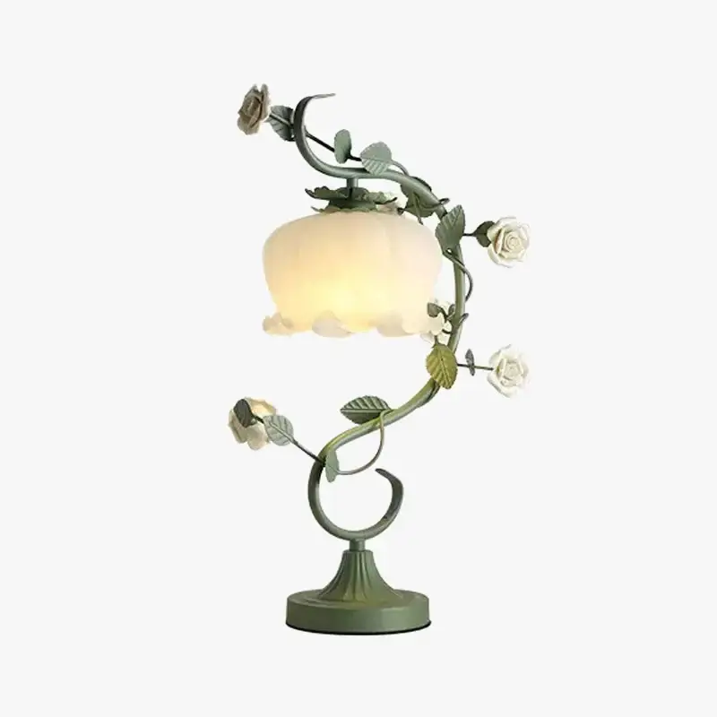 Retro glass flower decorative table lamp for home Commander Maintenant