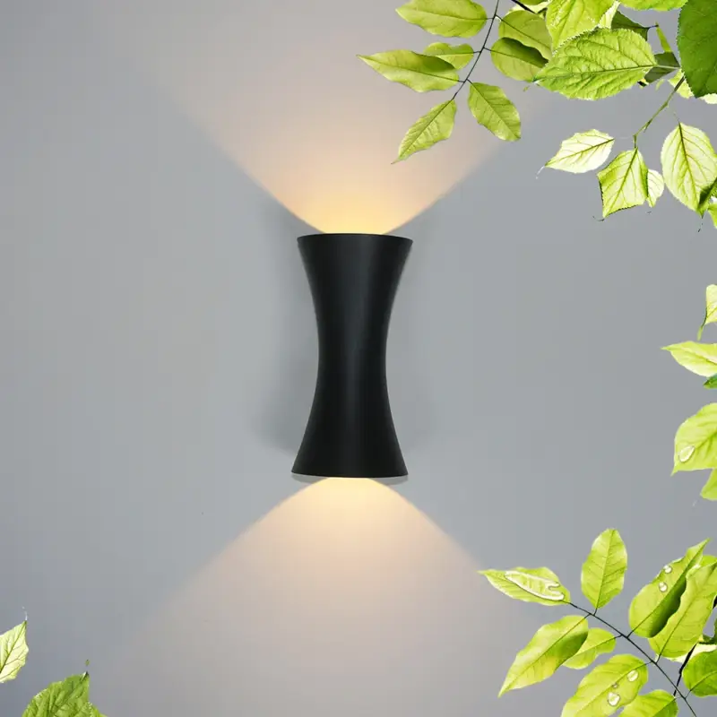 Waterproof outdoor led wall light 12w black aluminium ip65 porch an... Prix Choc