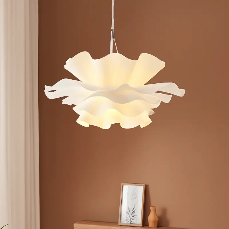 Nordic white flower chandelier pendant light for bedroom, living ro... Meilleur Prix