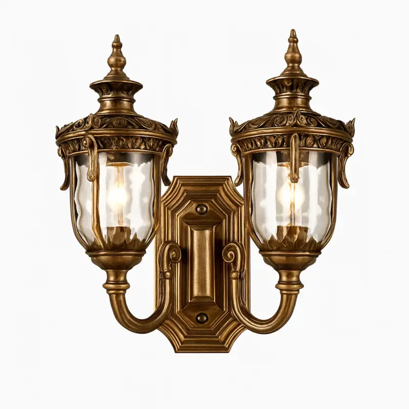 Outdoor waterproof double head wall light european retro style Jusqu'à Épuisement Des Stocks