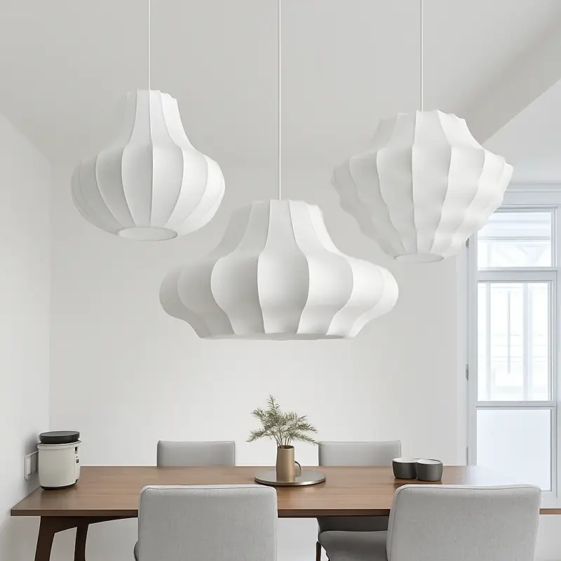 New style silk pendant light Solde