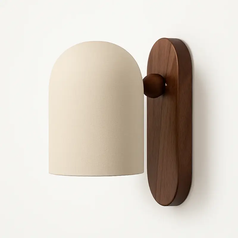 Must-Have Odyssey – large nordic walnut wood wall lamp