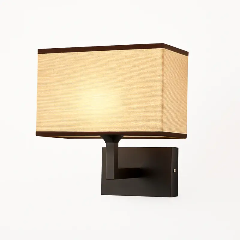 Jusqu'à Épuisement Des Stocks Nordic modern hotel fabric wall light creative chinese bedroom and ...